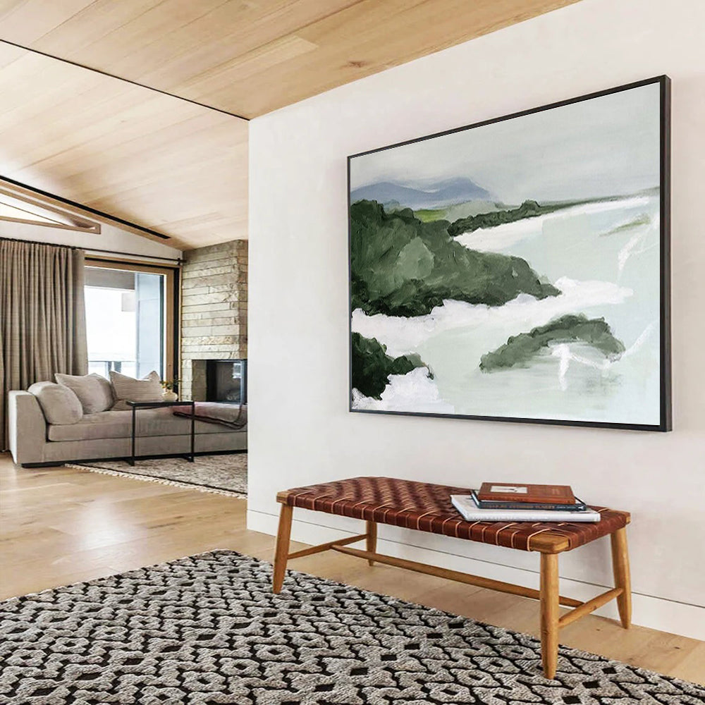 Spectacular Hand - Painted Textured Abstract Painting for Entryway & Bedroom DKH603