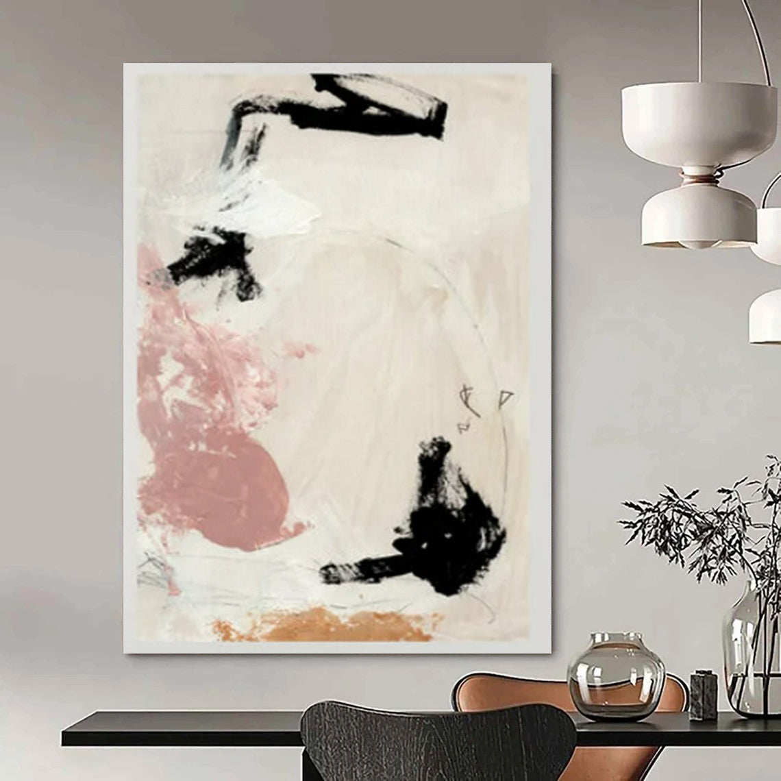 Oversized Hand-Painted Abstract Wall Art for Bedroom & Office LargeART2316