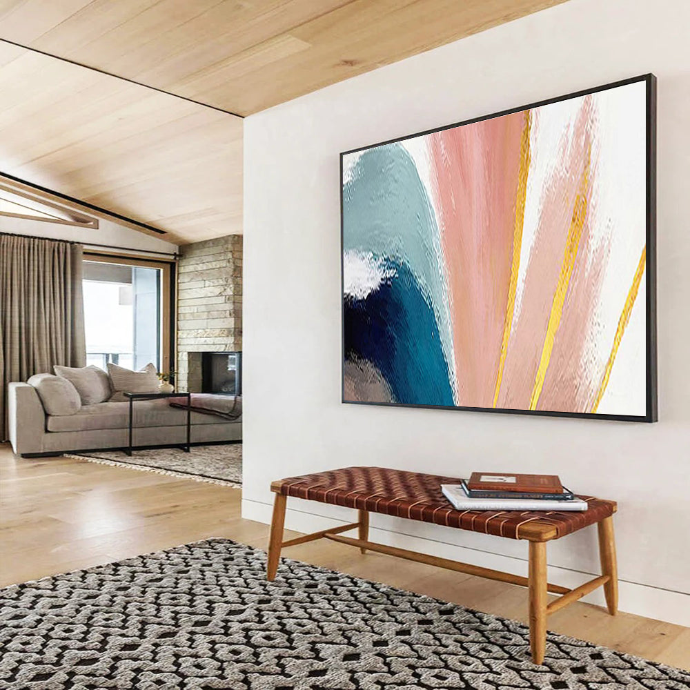 “Seraphic Glow” Large - Sized Abstract Painting for Office & Bedroom DKH216