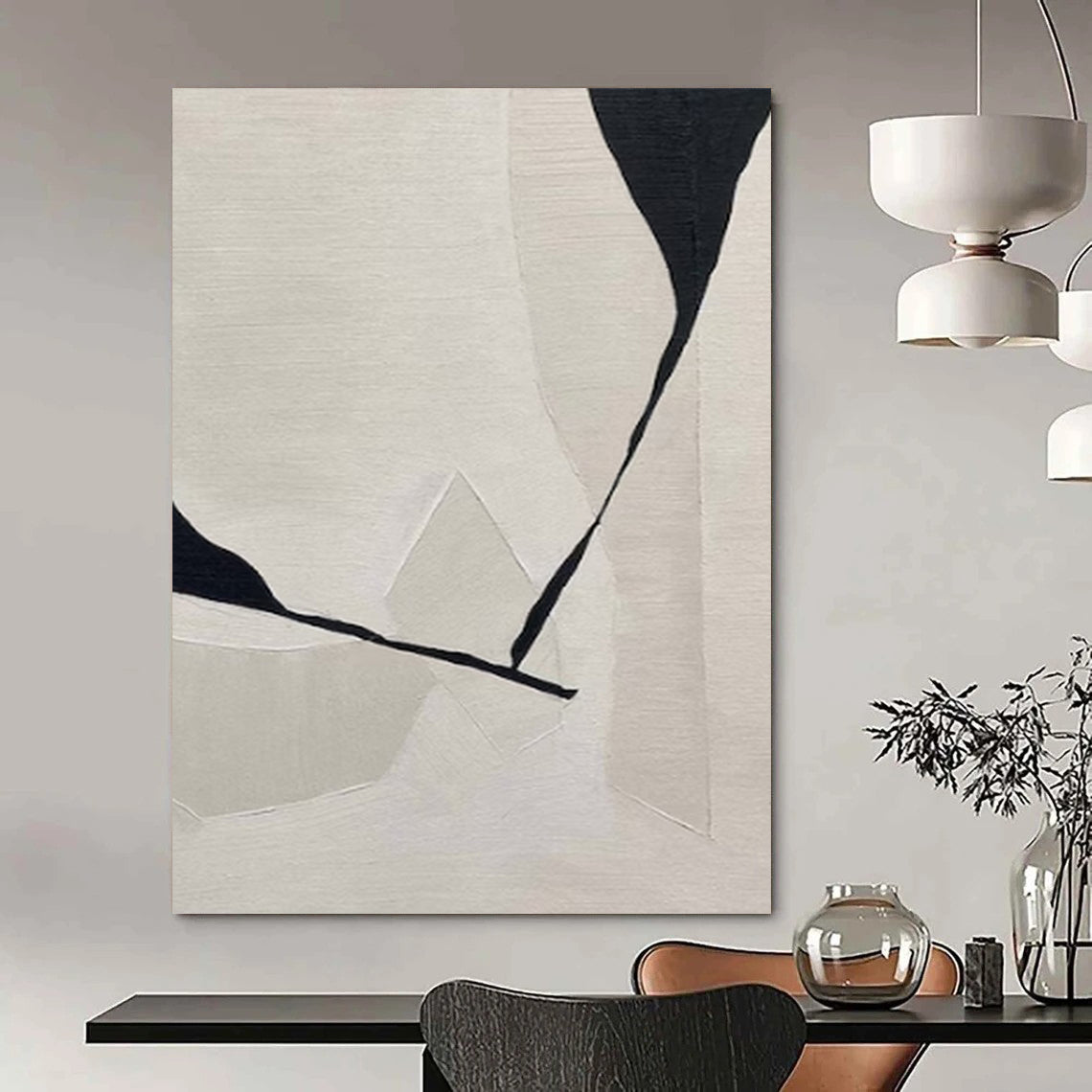 Expansive-Scale Hand-Painted Abstract Wall Art for Living Room & Music Room LargeART2249