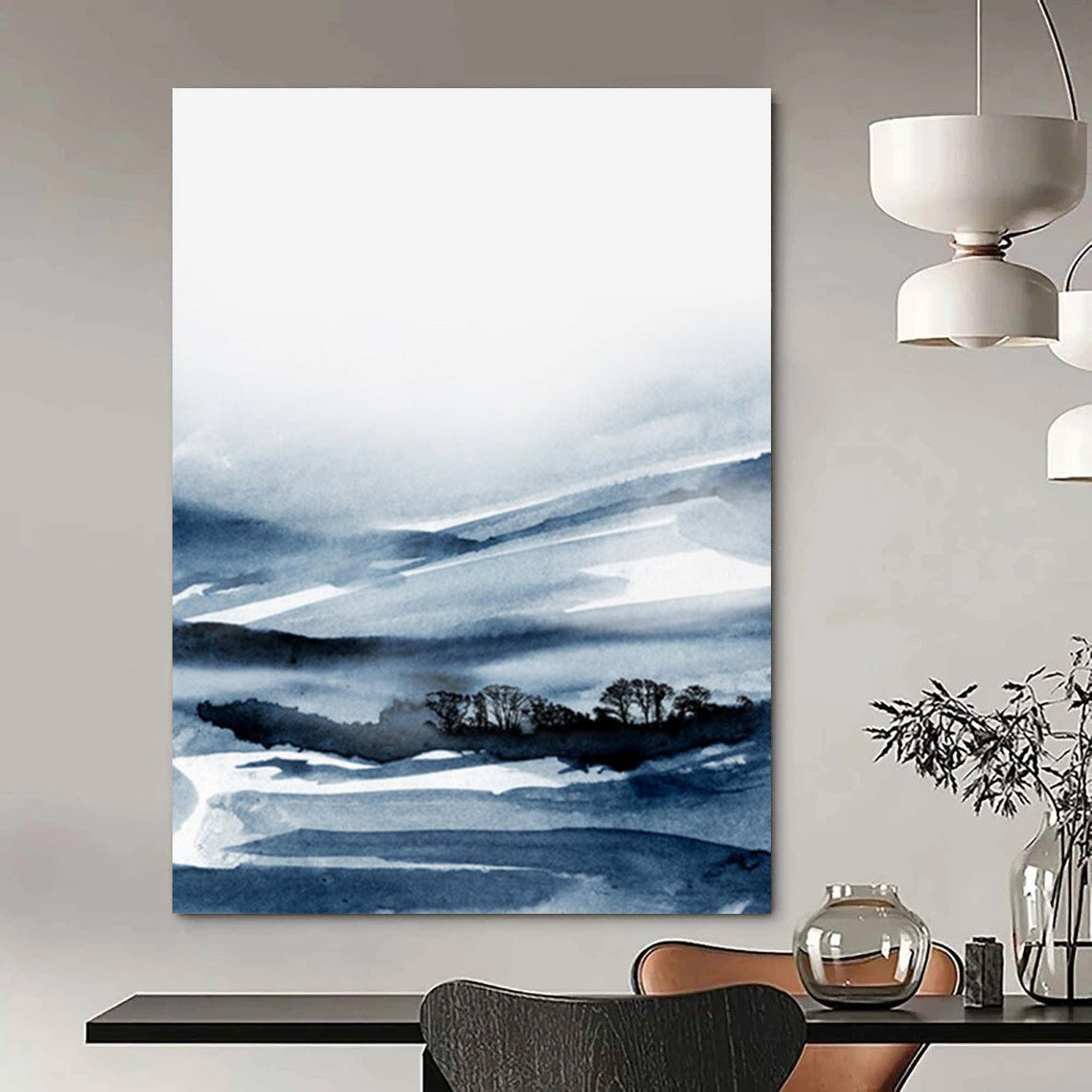 Custom Handmade Abstract Art: Big Sizes, Textured Wonders for Dining Room & Entryway DTP231