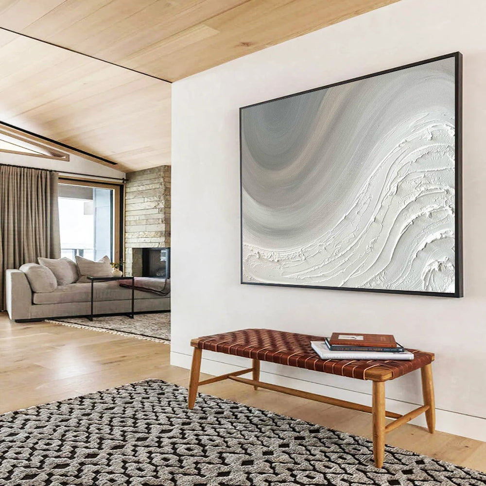 Oversized Hand-Painted Abstract Art for Dining Room & Bar LargeART1527
