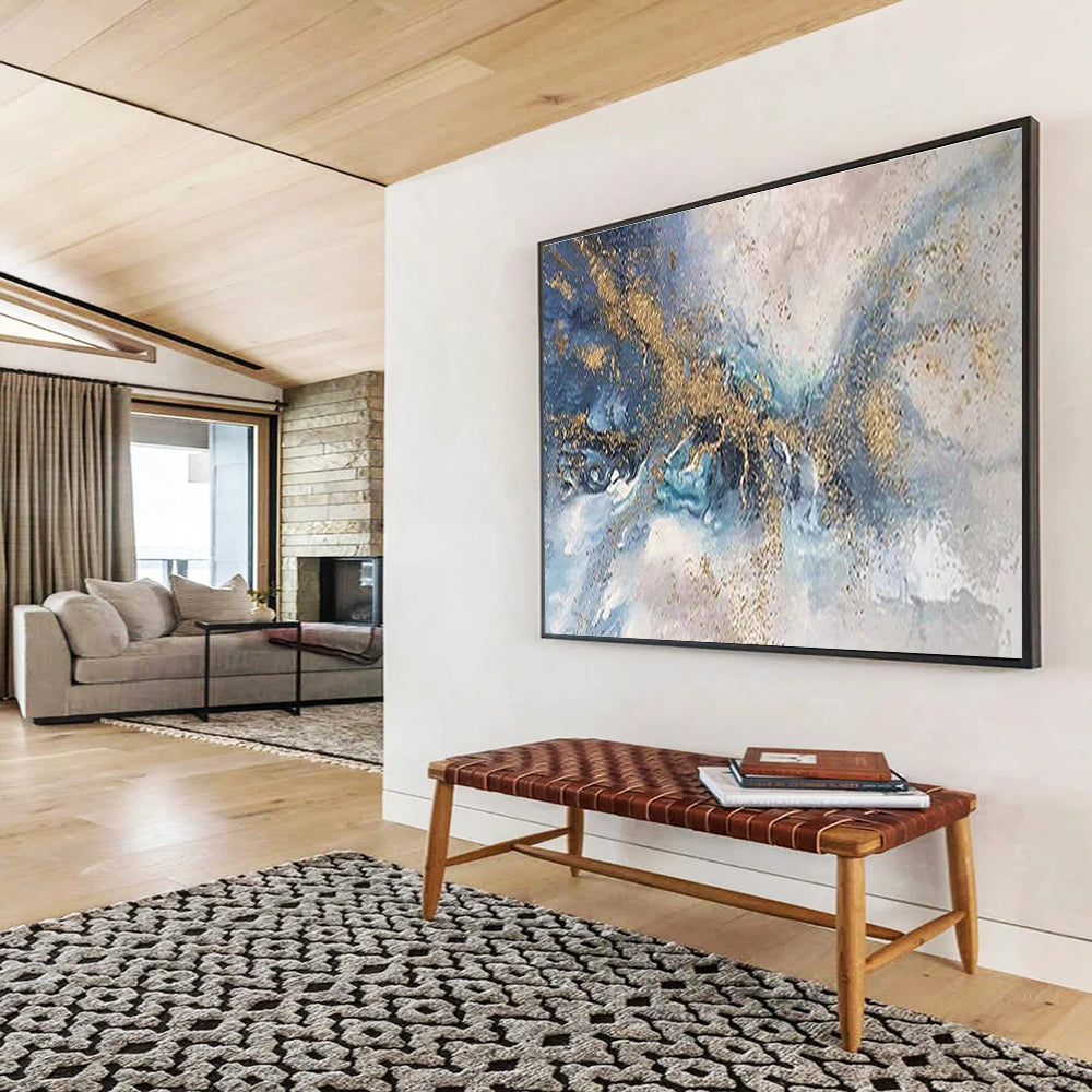 Dynamic Large Abstract Painting for Bar & Hotel Suite DKH893