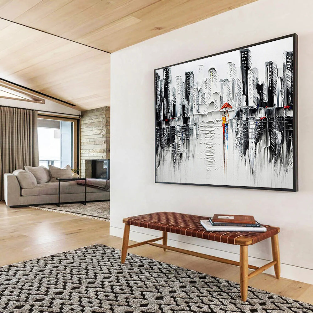 Serene Large Abstract Mural for Bedroom & Hallway DKH895