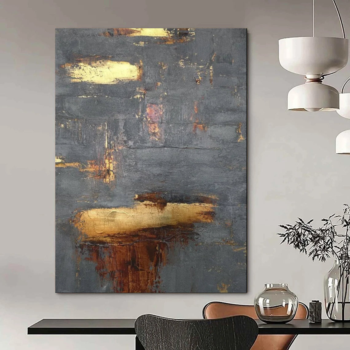 Whimsical & Playful Hand-Painted Custom Abstract Painting for Bedroom & Living Room LargeART1999