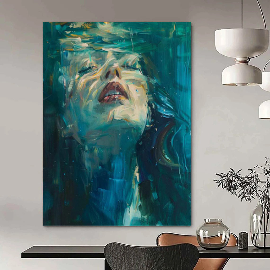 Grand Hand - Painted Textured Abstract Painting for Office & Living Room DKH1183