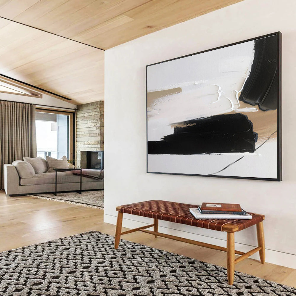 “Elemental Whisper” Vast Abstract Canvas for Bedroom & Office DKH315