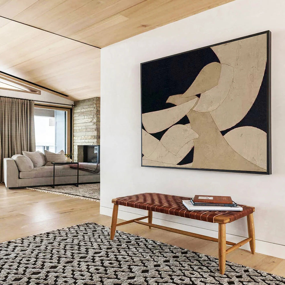 Minimalist Geometric Abstract - Modern Living Room or Office Art DLZ247