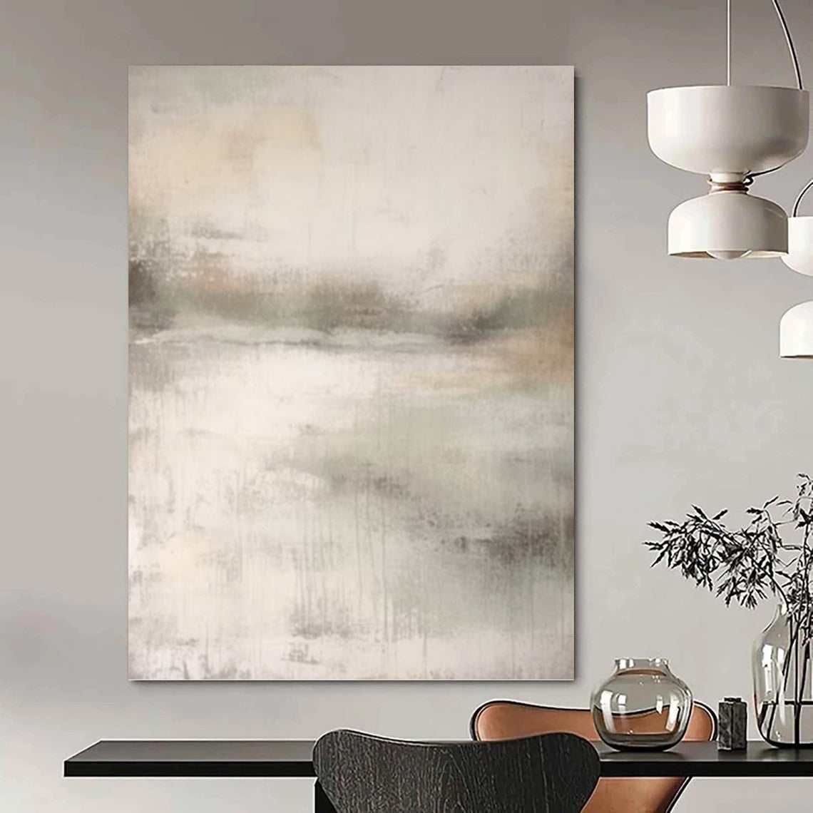 Large Vertical Custom Abstract Hand - Painted Masterpiece for Bar and Hallway DKH1668