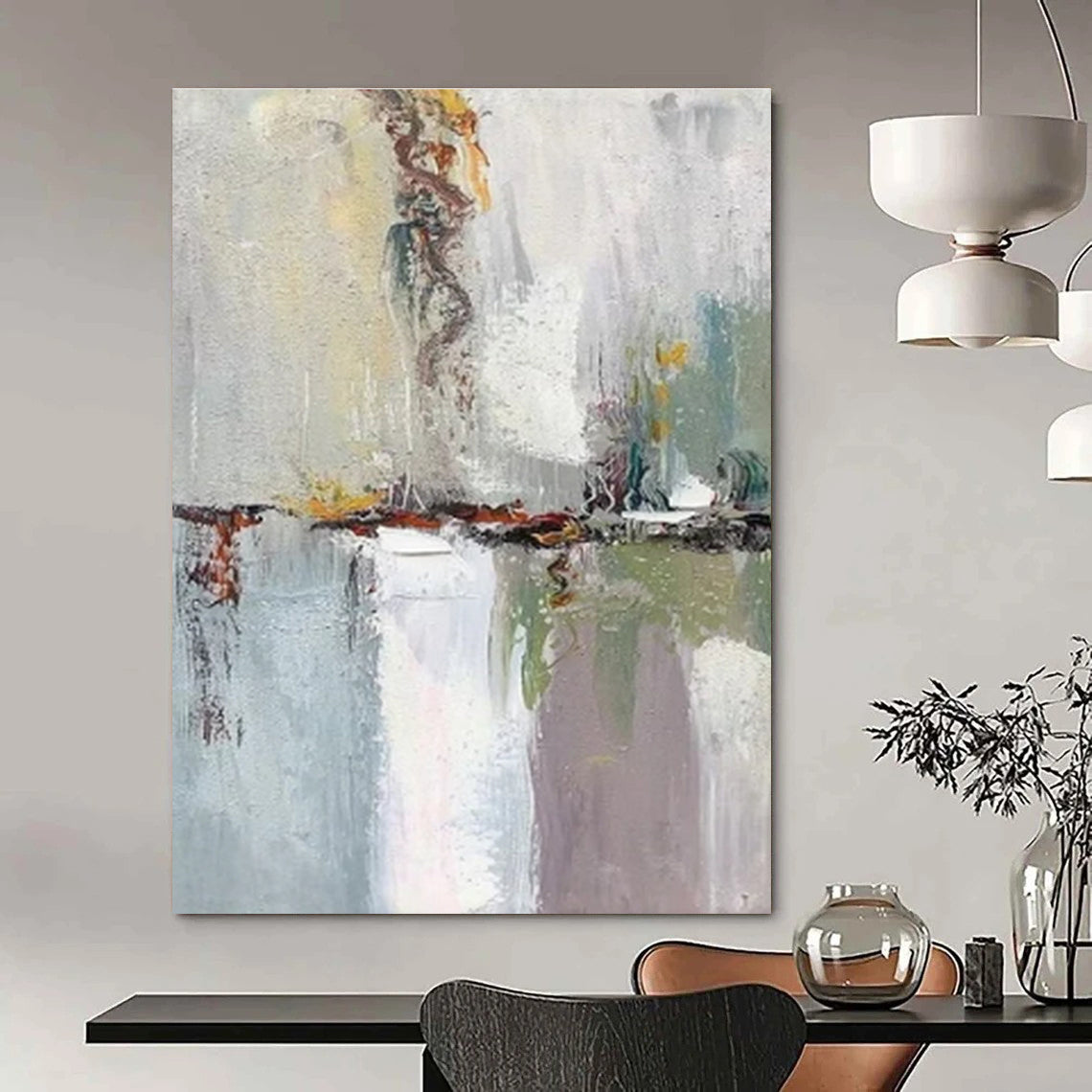 Custom Hand-Painted Abstract Painting for Bedroom & Hotel Music Lounges LargeART1460