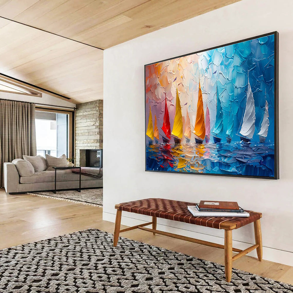 Oversized Original Textured Handmade Abstract Painting for Decorative Enhancements DKH800