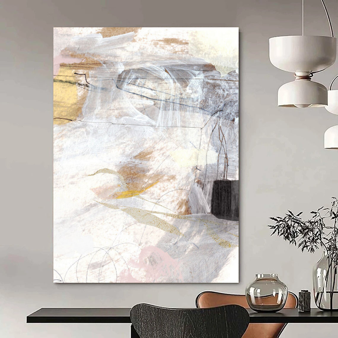 Custom Abstract Paintings: Large Dimensions, Textured & Exquisite DTP187