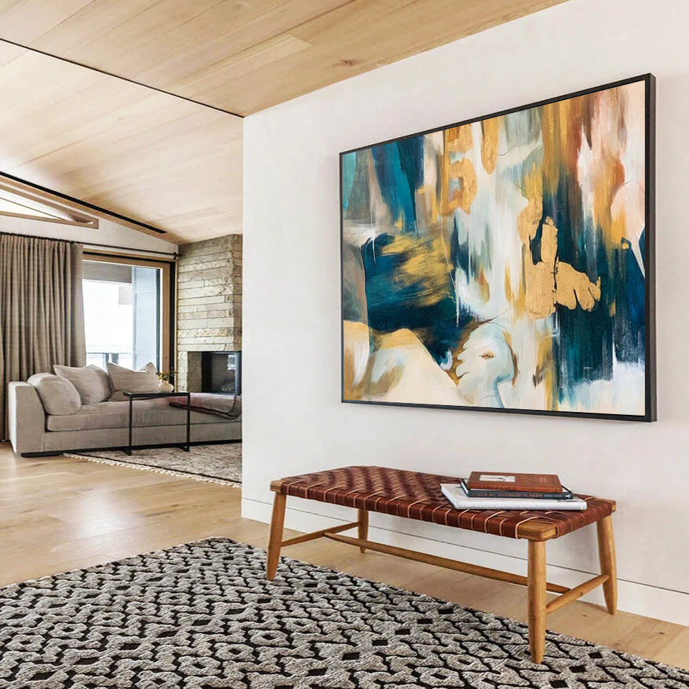 Striking Giant Abstract Wall Art for Hallway & Bar LargeART1636