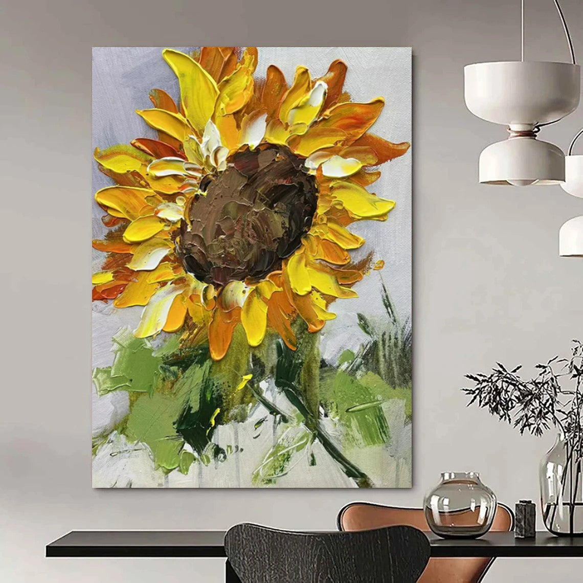 Large-Scale Hand-Painted Abstract Masterpiece for Office & Entryway LargeART2199