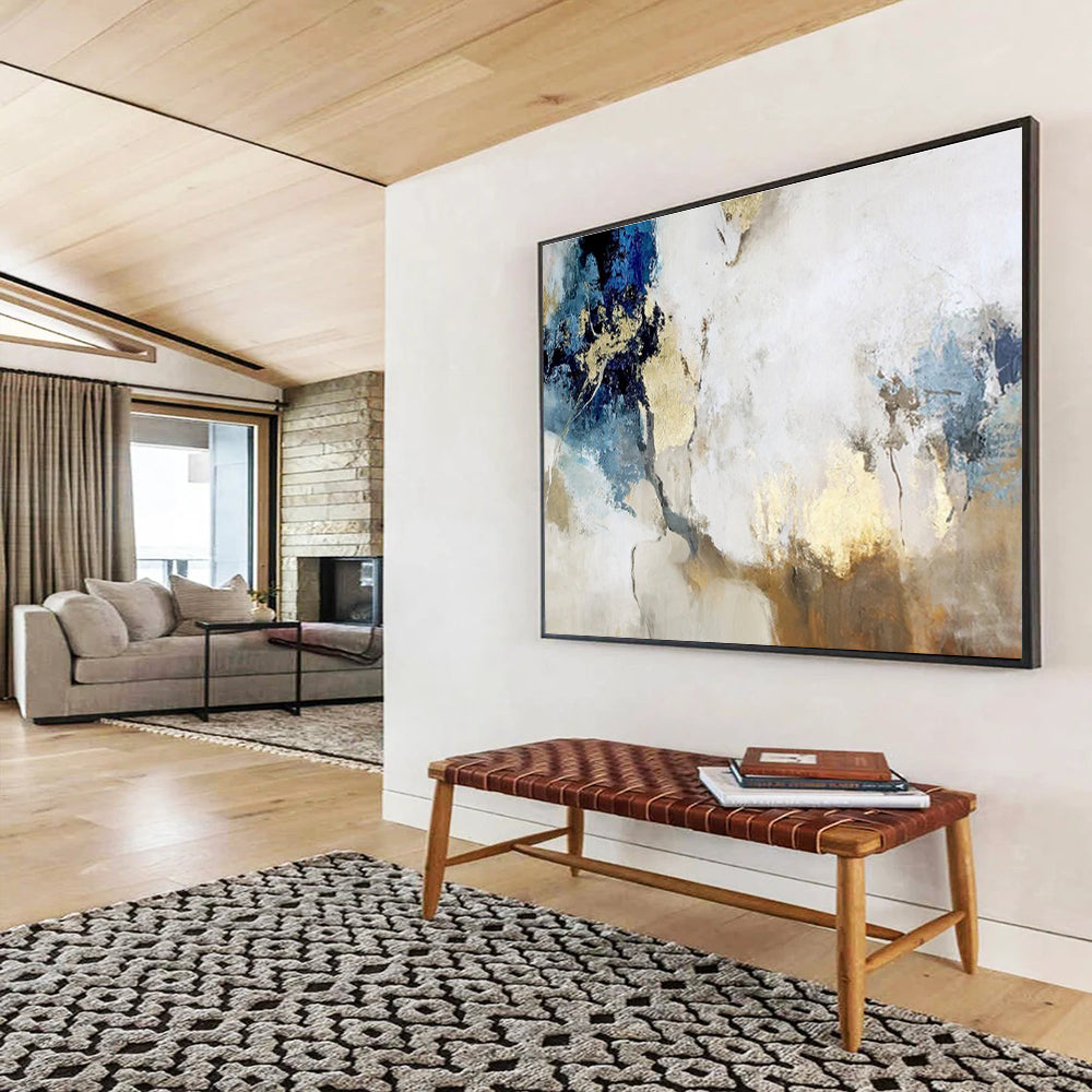 Massive Textured Abstract Canvas for Entryway & Office DKH509