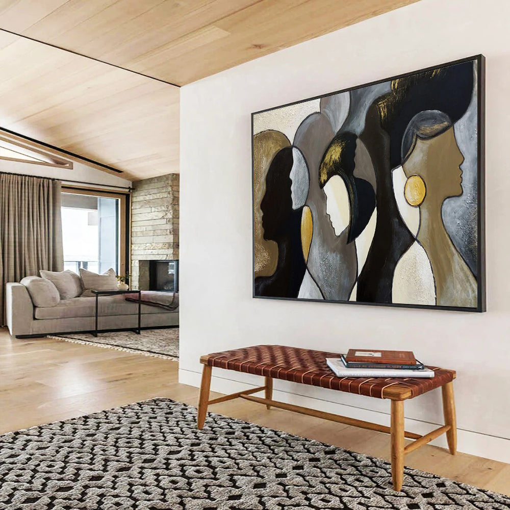 Massive Abstract Wall Decor for Hallway & Bar LargeART1688