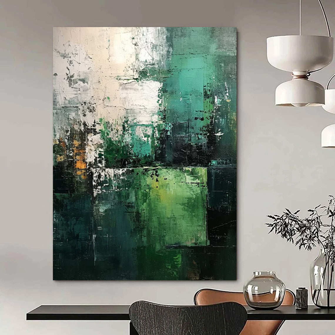 Colossal Hand - Painted Custom Abstract Gem for Living Room and Office DTP005
