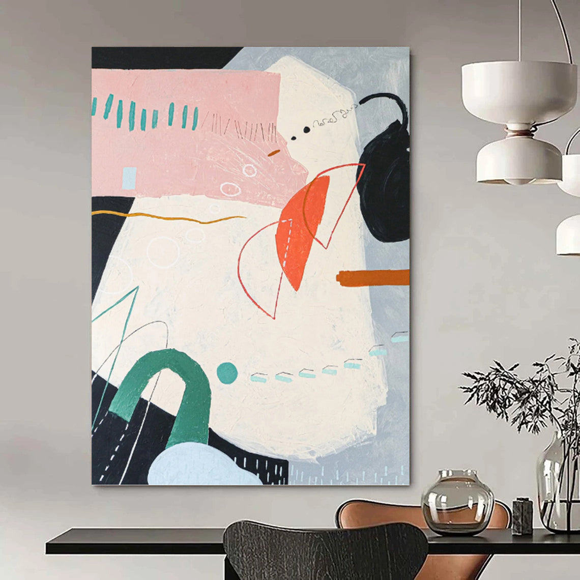 Dazzling Hand - Crafted Textured Canvas Painting for Bar & Living Room DKH1102
