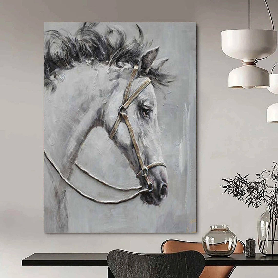 Monumental Hand-Painted Abstract Art for Bedroom & Nursery LargeART2179