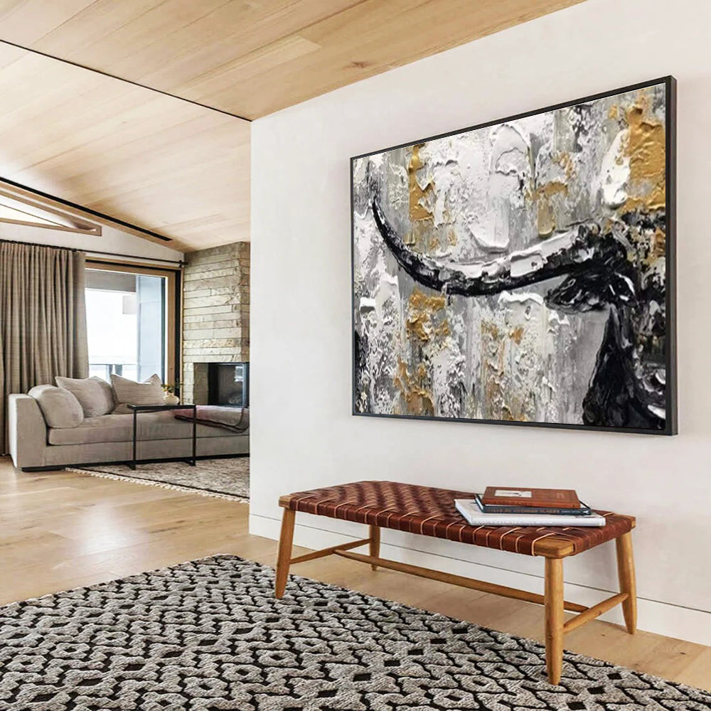 “Artistic Impulses” Massive Abstract Art for Living Room & Dining Room DKH336