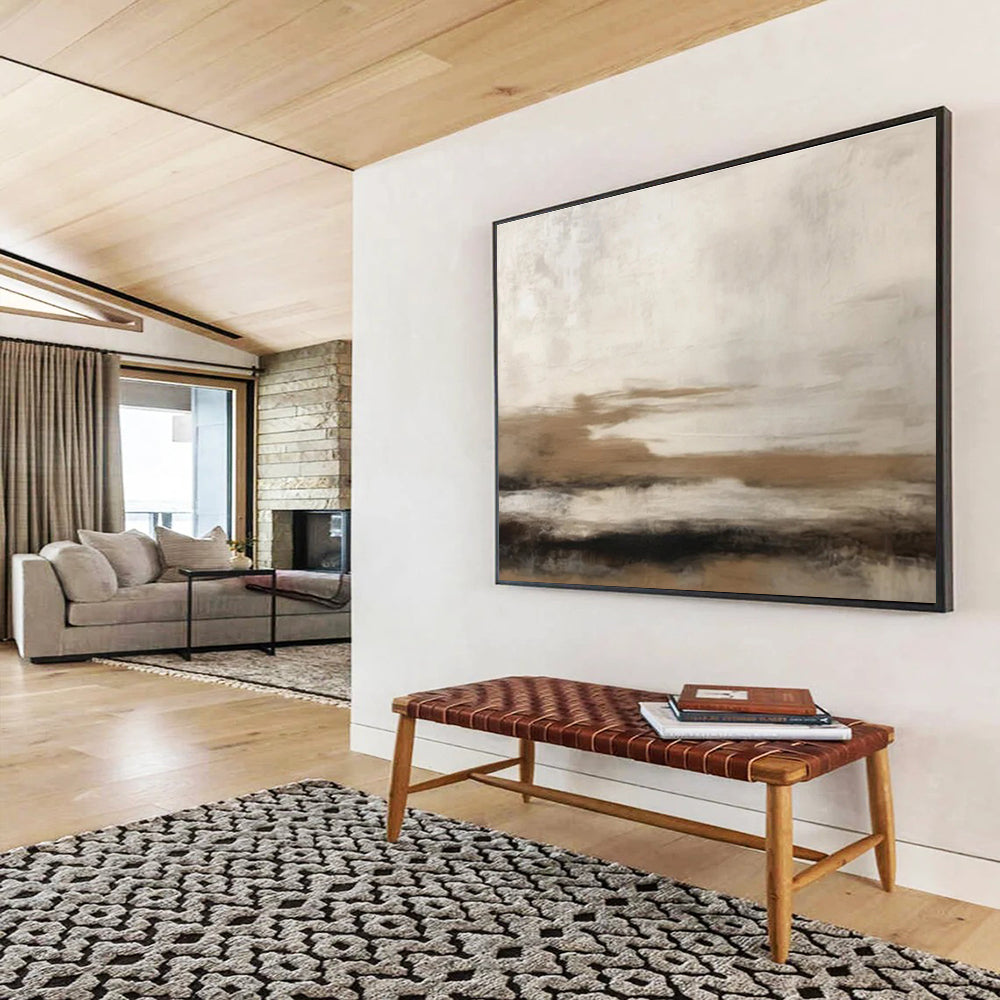“Artistic Tapestry” Large - Format Abstract Mural for Bedroom & Dining Room DKH332