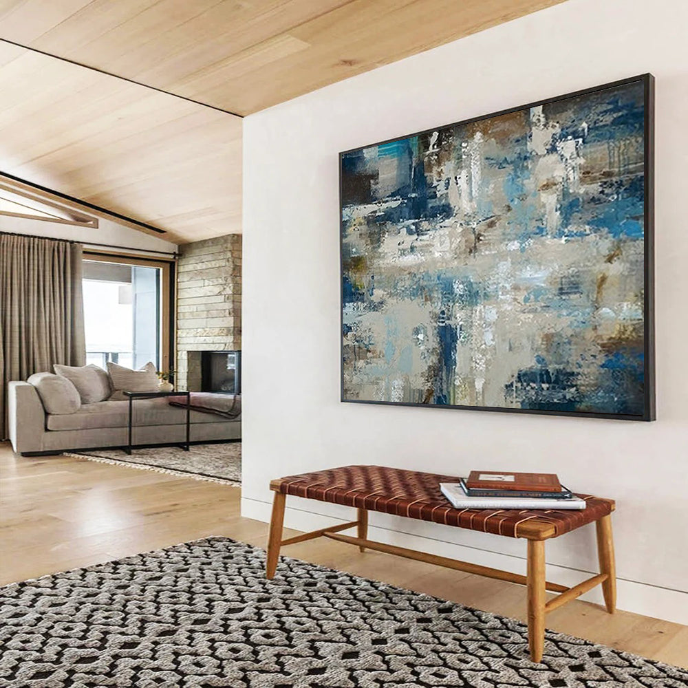 Textured Abstract Coastal - Modern Entryway Impact DLZ036