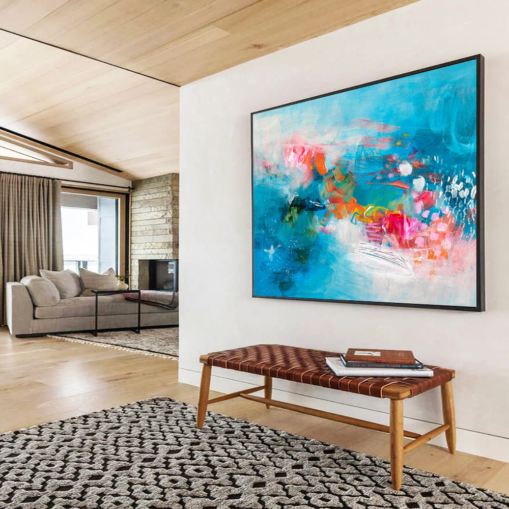 Custom - Designed Abstract Wall Art for Educational Institution DKH032