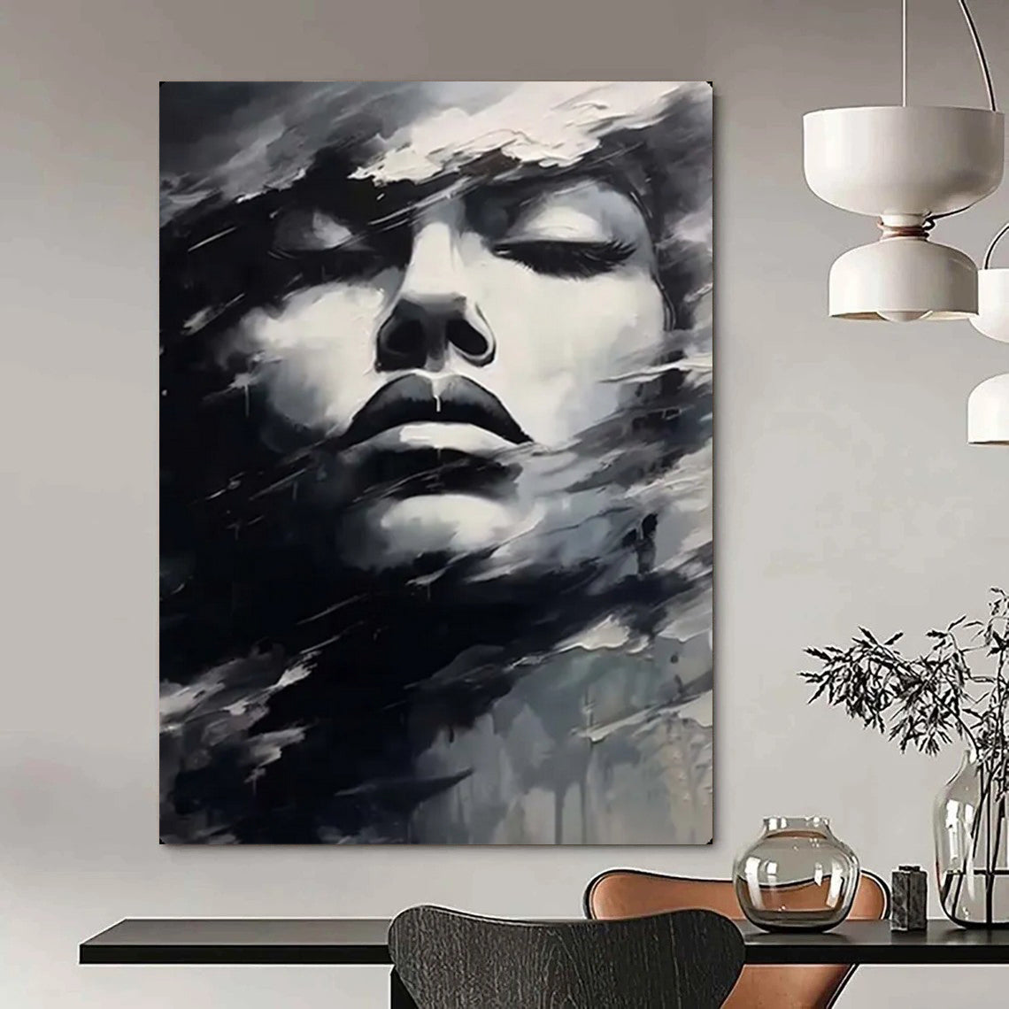 Hand-Painted Large-Scale Textured Abstract Wall Art for Living Room & Playroom LargeART2130