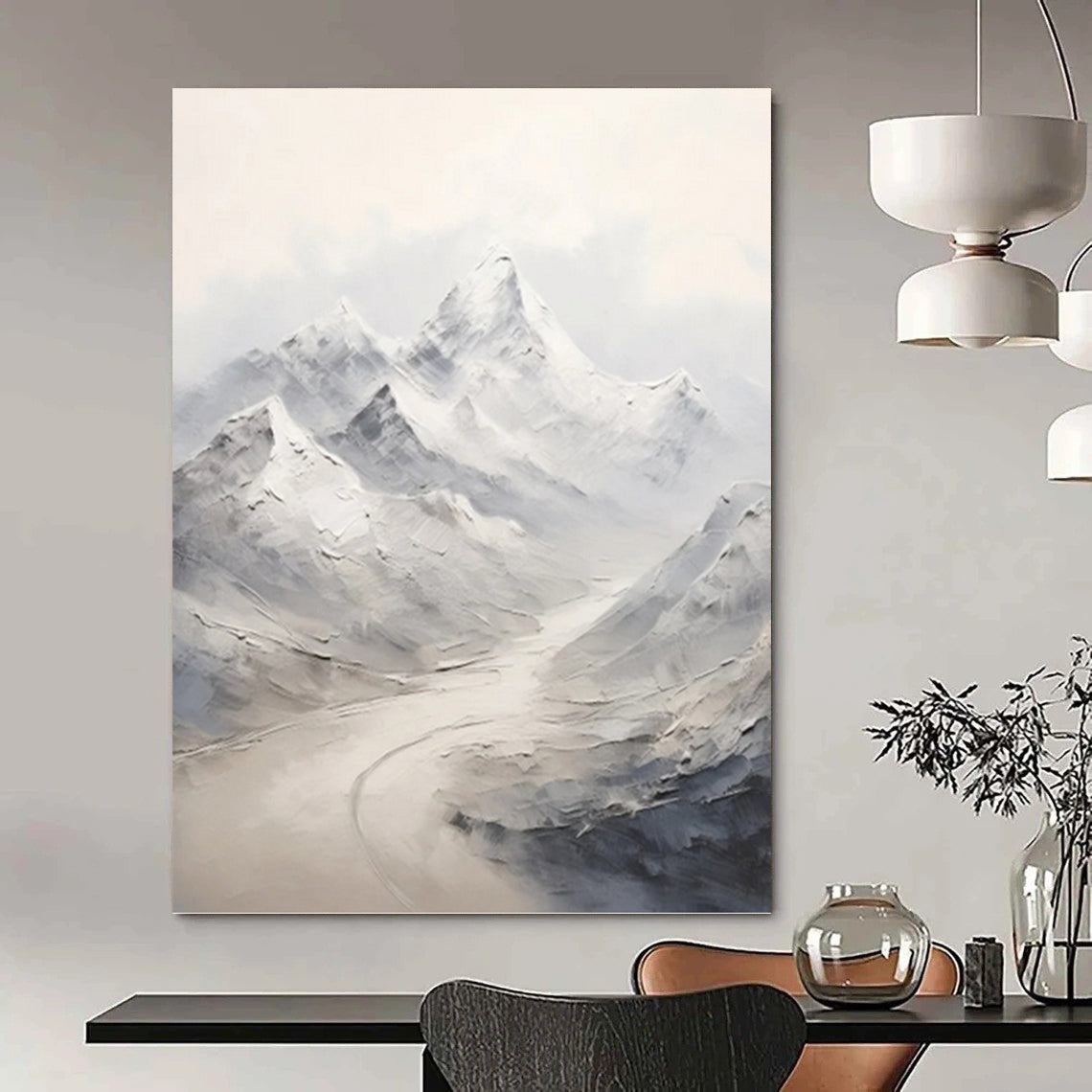 Exceptionally Striking Hand - Painted Textured Abstract Canvas for Art Gallery & Exhibition Space DKH1264