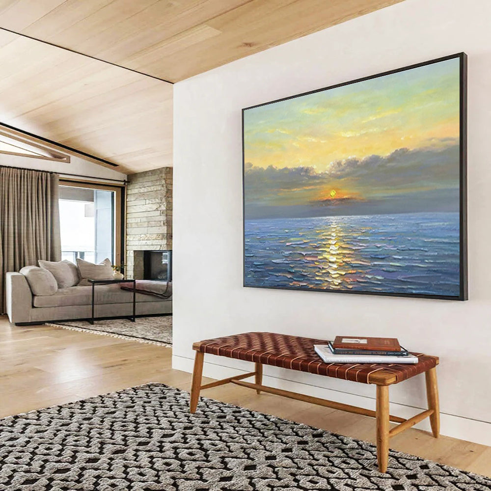 Relaxing Large Abstract Painting for Bedroom & Dining Room DKH883