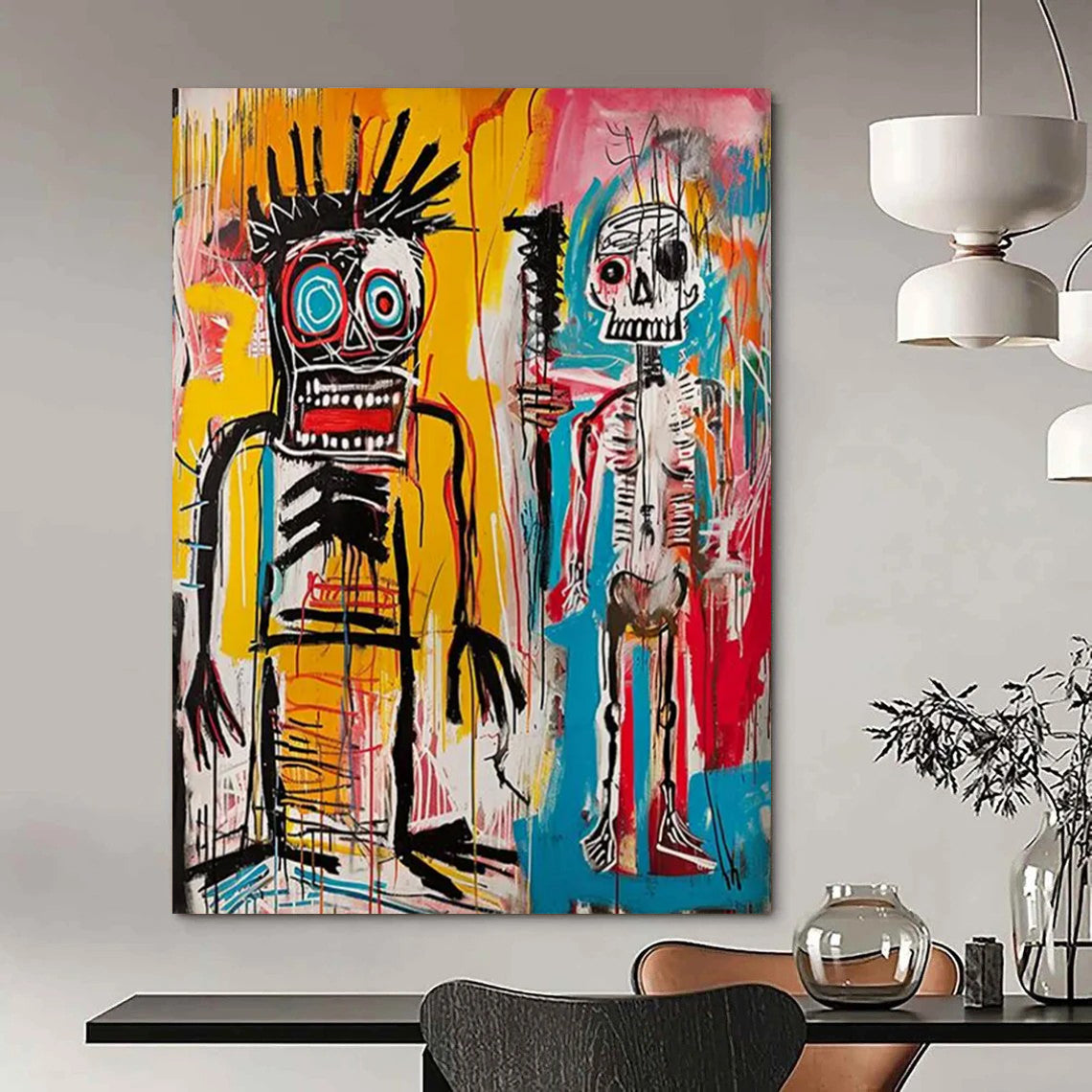 Arctic Echoes: Gargantuan Hand - Painted Textured Custom Abstract Work for Entryway and Hotel DTP099