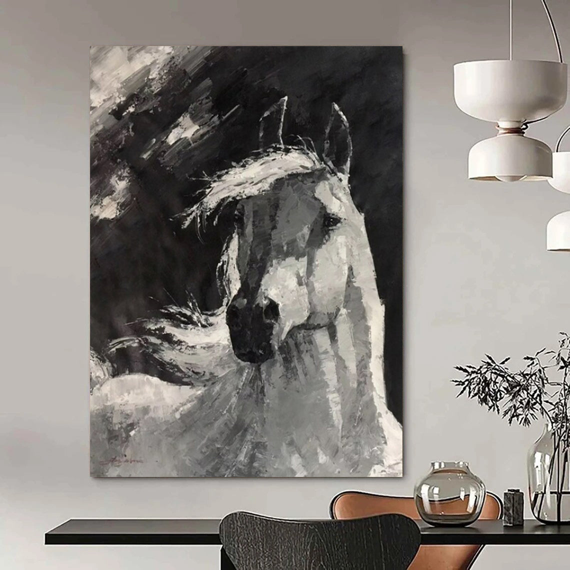 Colossal Hand-Painted Abstract Artworks for Living Room & Playroom LargeART2183