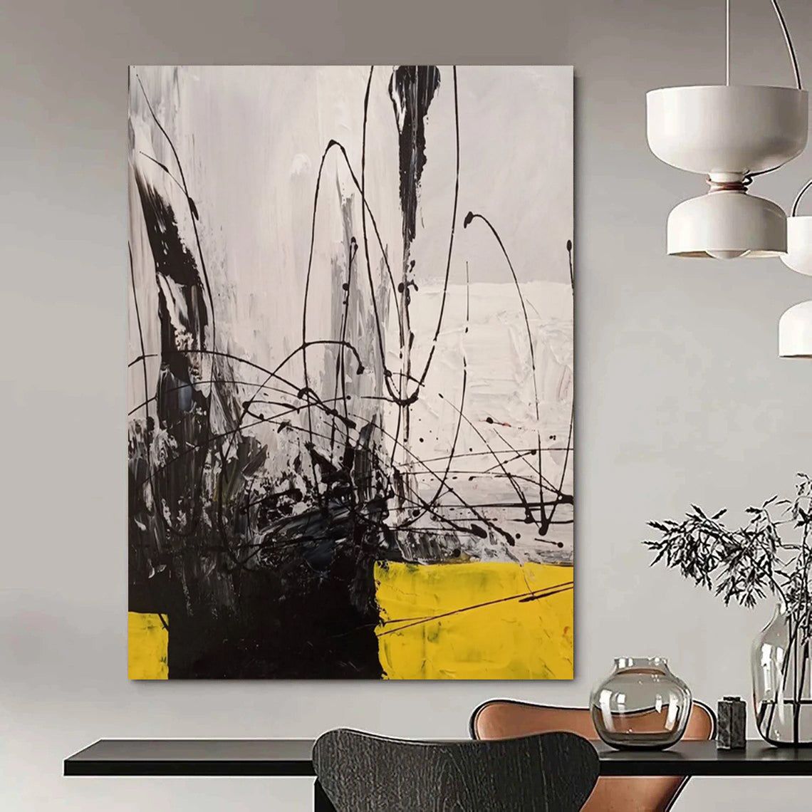 Titanic - Scale Hand - Painted Textured Custom Abstract Artwork for Bar and Entryway DTP053