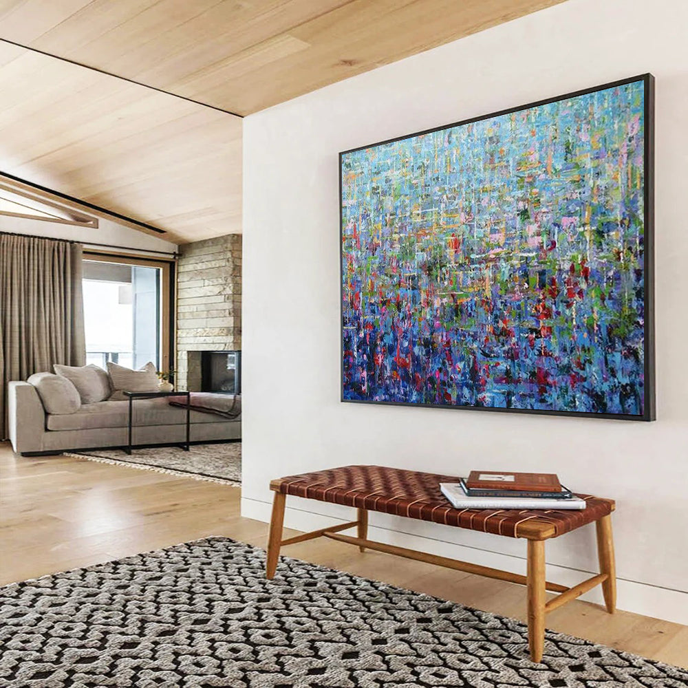 Fiery Vast Abstract Painting for Hallway & Bar LargeART1796