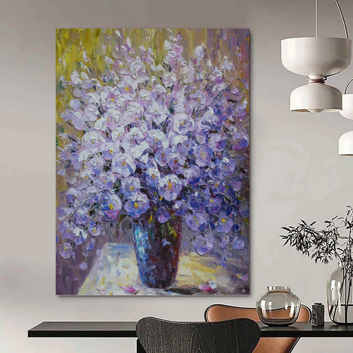 Alluring Hand - Painted Textured Abstract for Hallway & Bedroom DKH1346