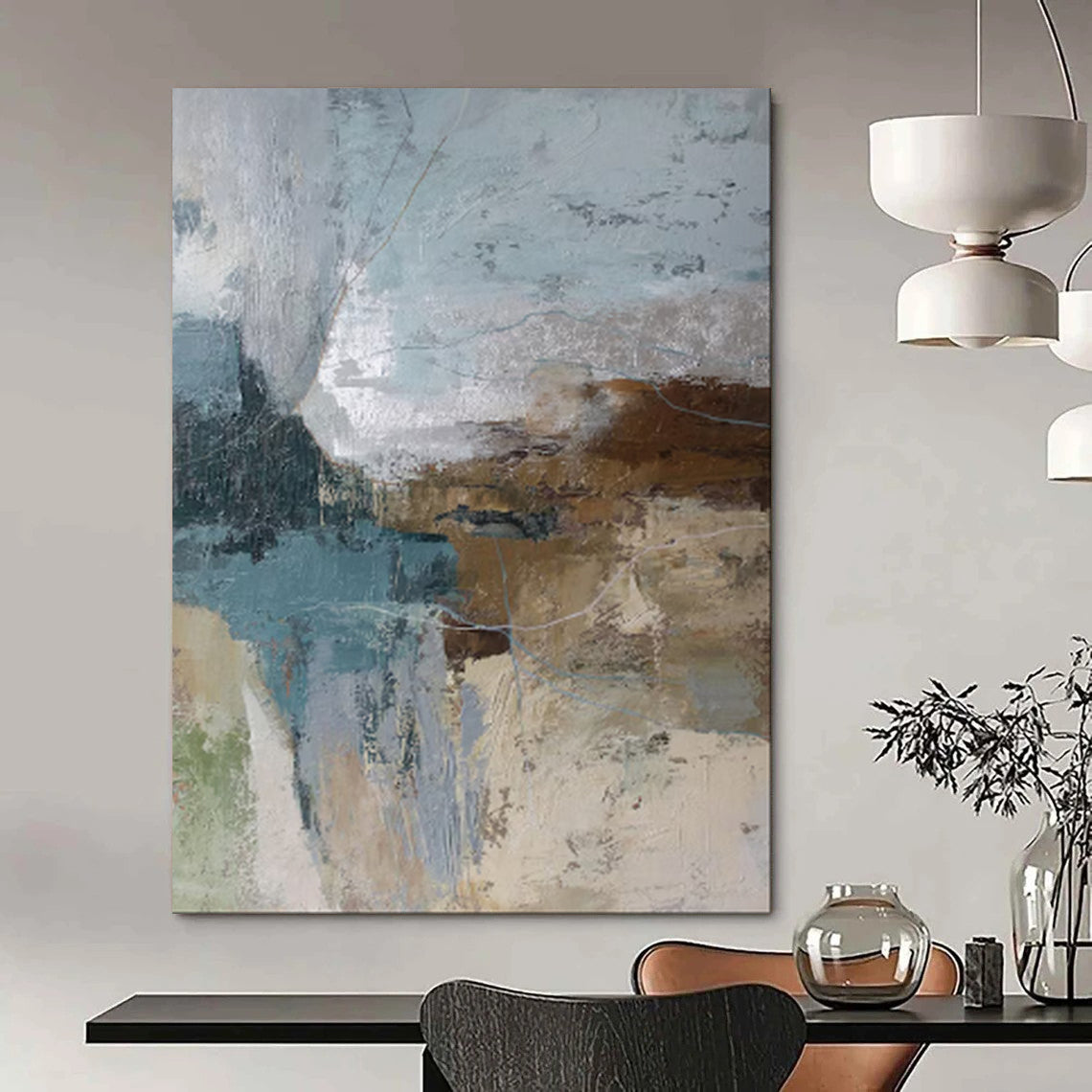 Hand-Painted Bespoke Abstract Art for Bar & Hotel LargeART1923