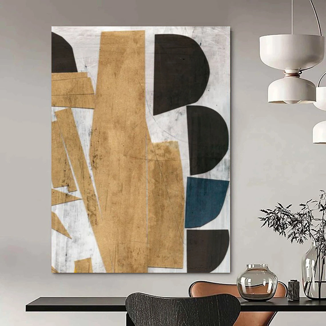 Custom Abstract Paintings: Big Sizes, Handmade Textures for a Stunning Visual DTP216