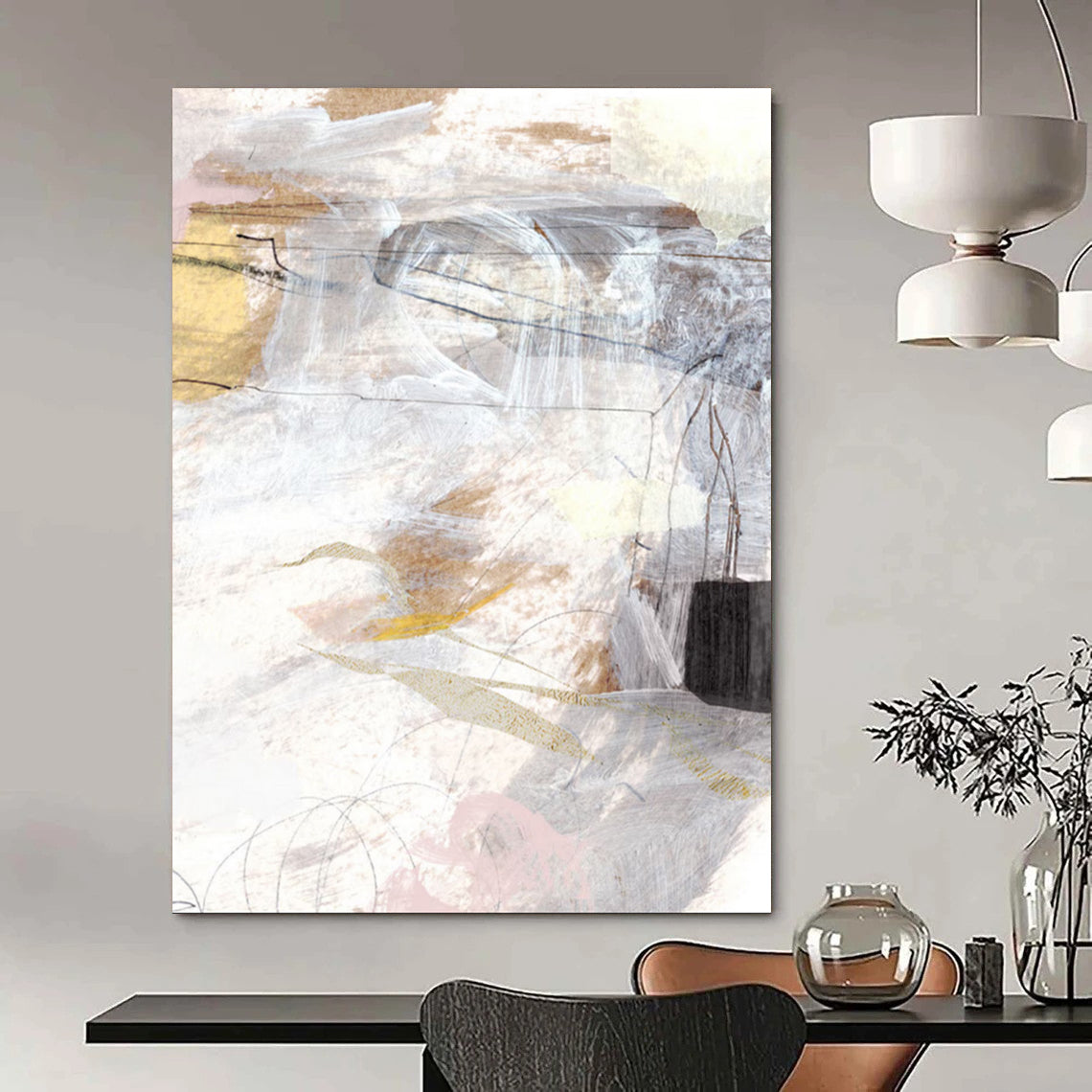 Custom Handmade Abstract Art: Big Sizes, Textured Styles for a Sophisticated Look DTP212