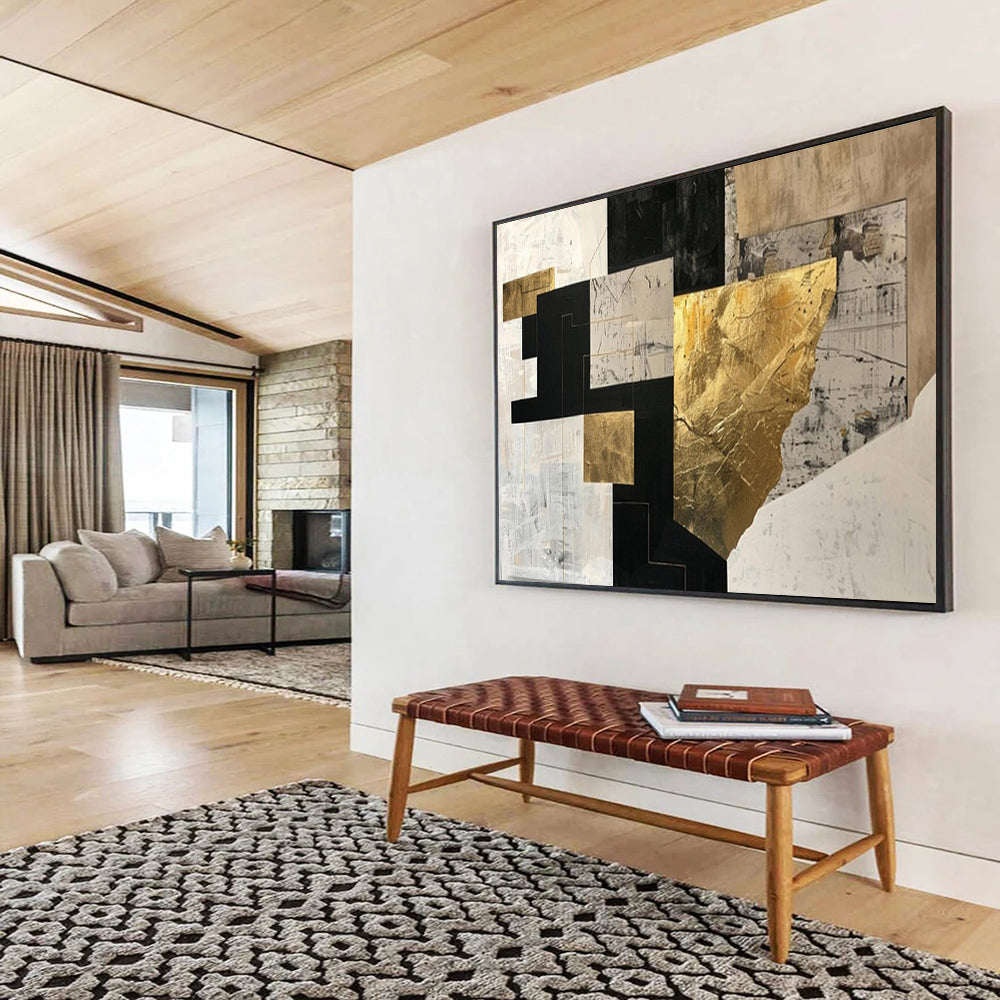 Charming Large Abstract Wall Decor for Bedroom & Office LargeART1709
