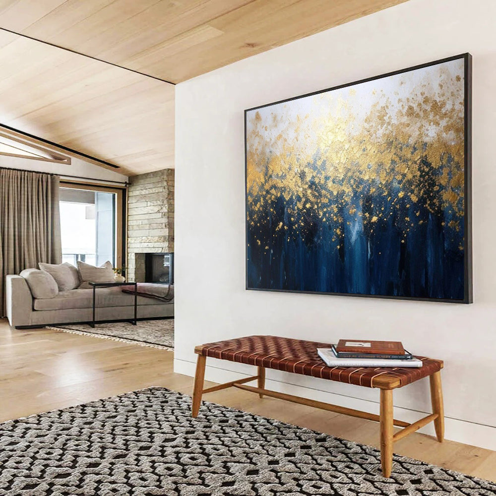 Dramatic Oversized Abstract Canvas for Living Room & Dining Room LargeART1639