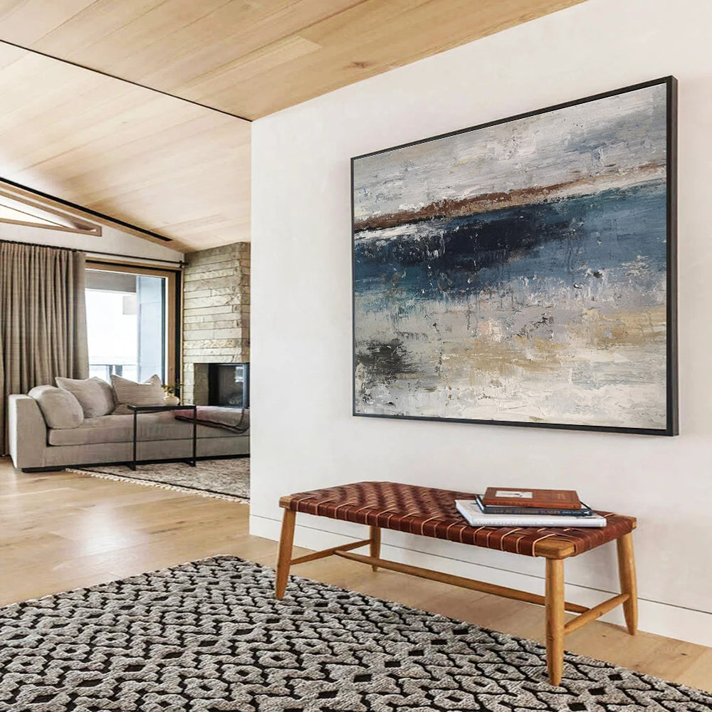 “Rhythmic Reverie” Colossal Abstract Artwork for Dining Room & Bar DKH288