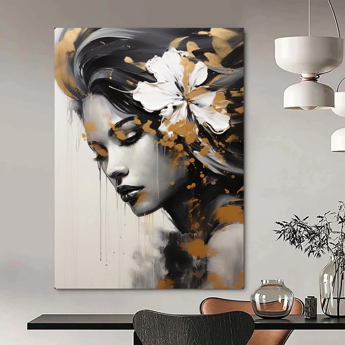 Handmade Textured Abstract Artwork for Dining Room & Hallway LargeART2170