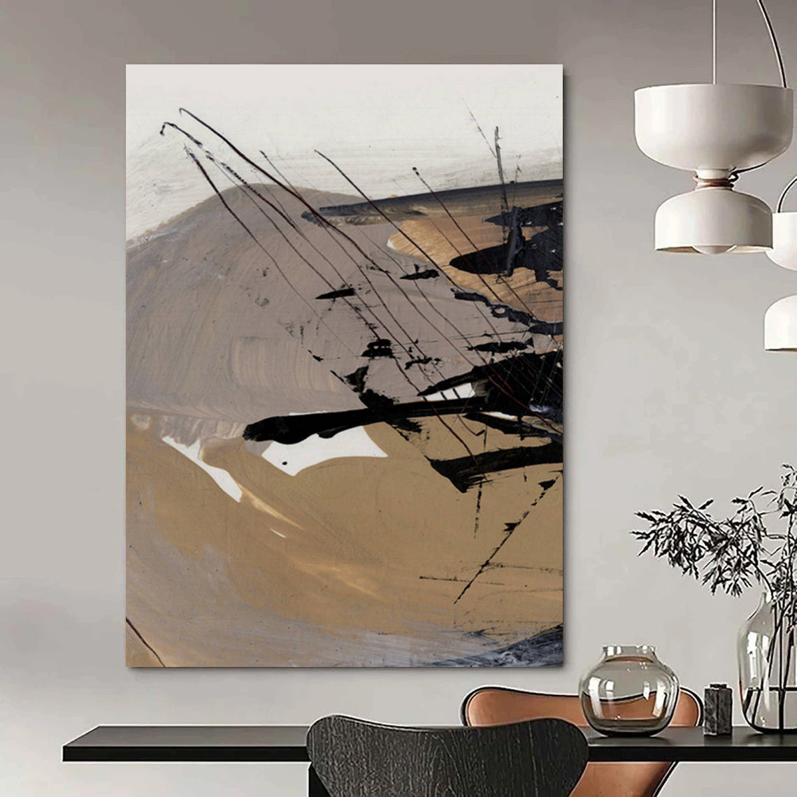 Custom Handmade Abstract Art: Big Sizes, Textured Styles for Any Decor DTP201