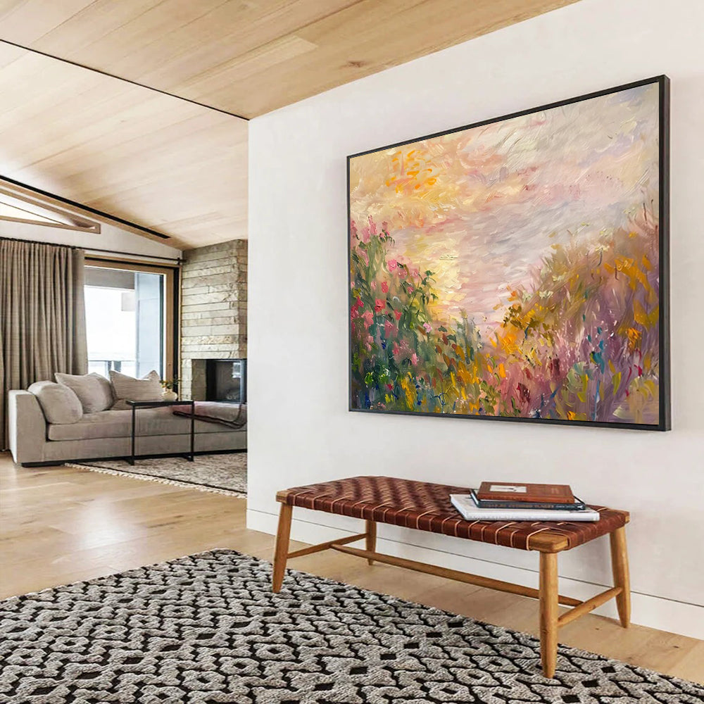 Pastel Wildflower Field - Whimsical Bedroom or Nursery Decor DLZ195
