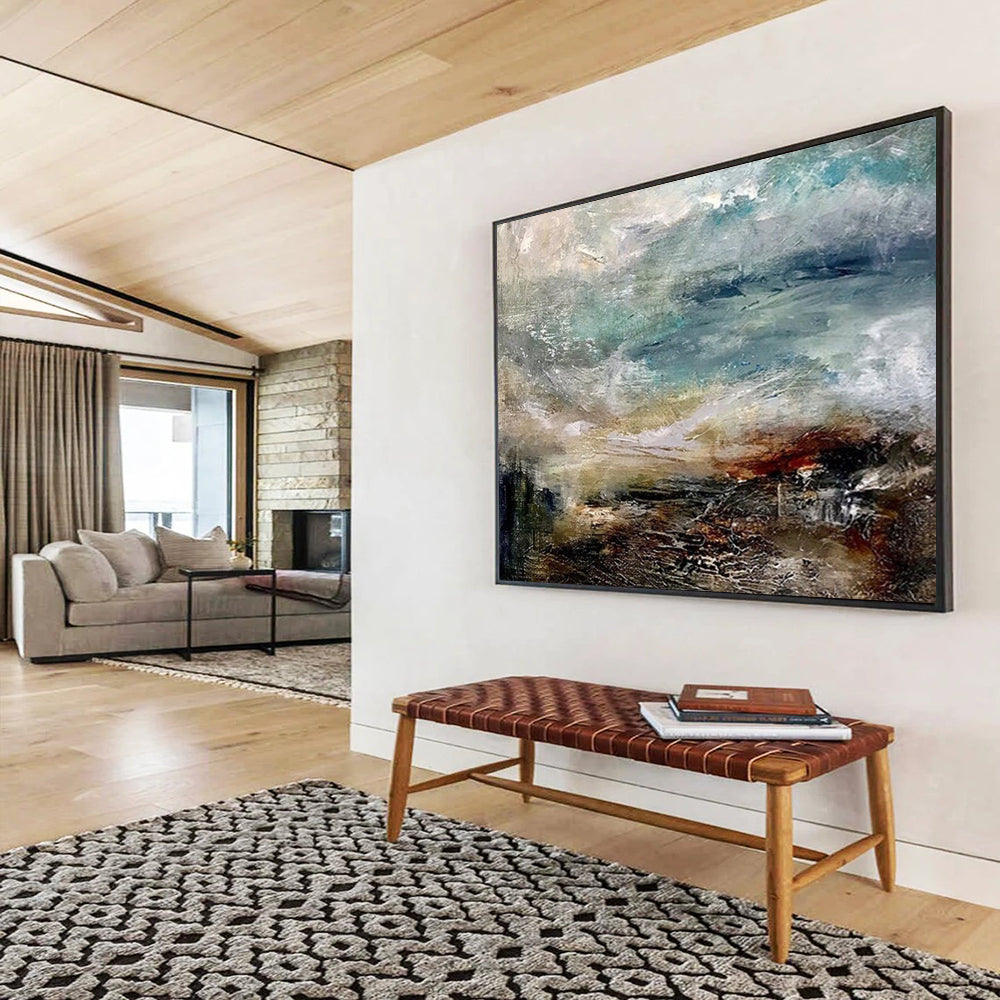 Dynamic Sea & Sky Abstract - Coastal Living Room Drama DLZ015