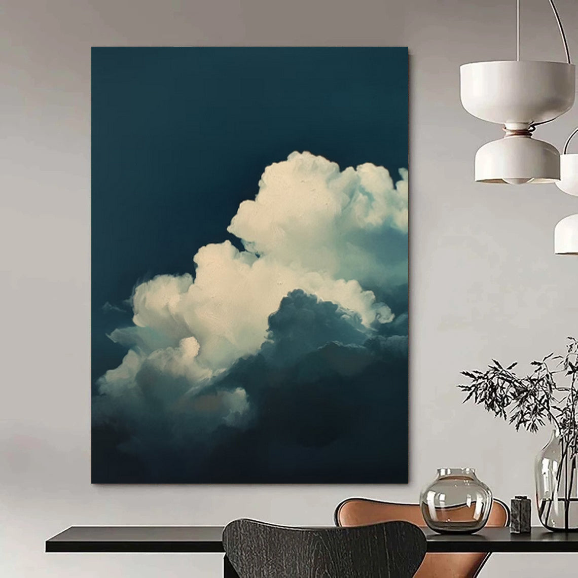 Extra - Vast Hand - Painted Custom Abstract Painting for Living Room and Office DTP015