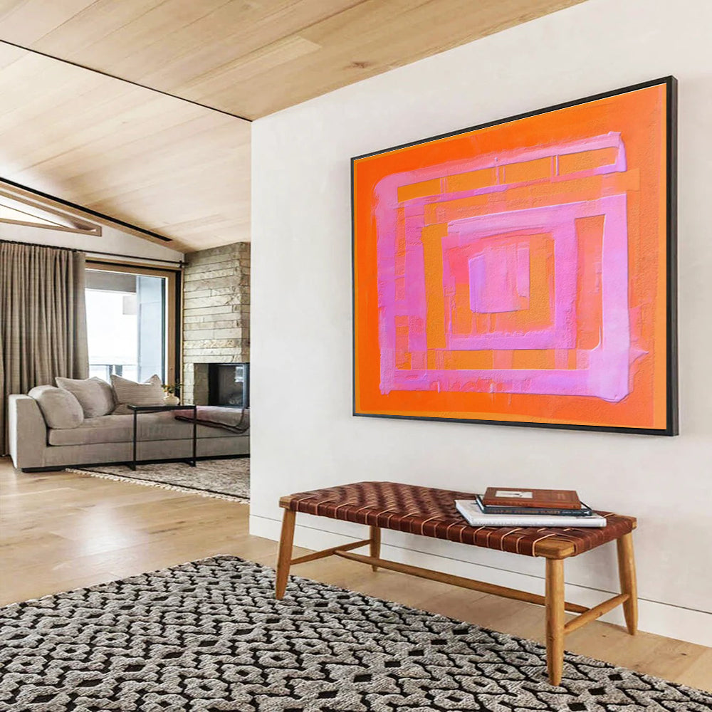 Oversized Abstract Canvas for Office & Dining Room DKH368