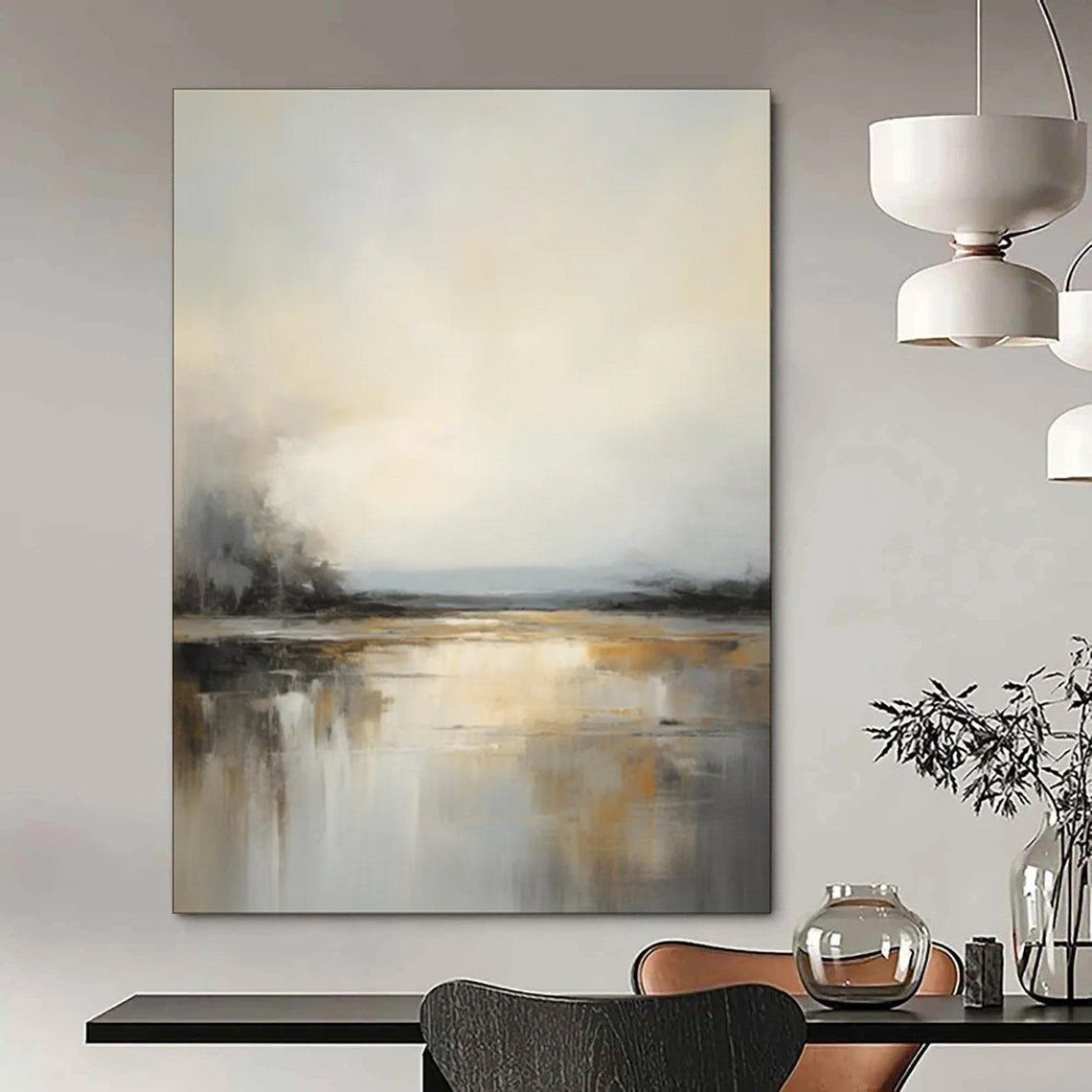 Desert Textured Abstract Wall Art for Living Room & Sunroom LargeART2091