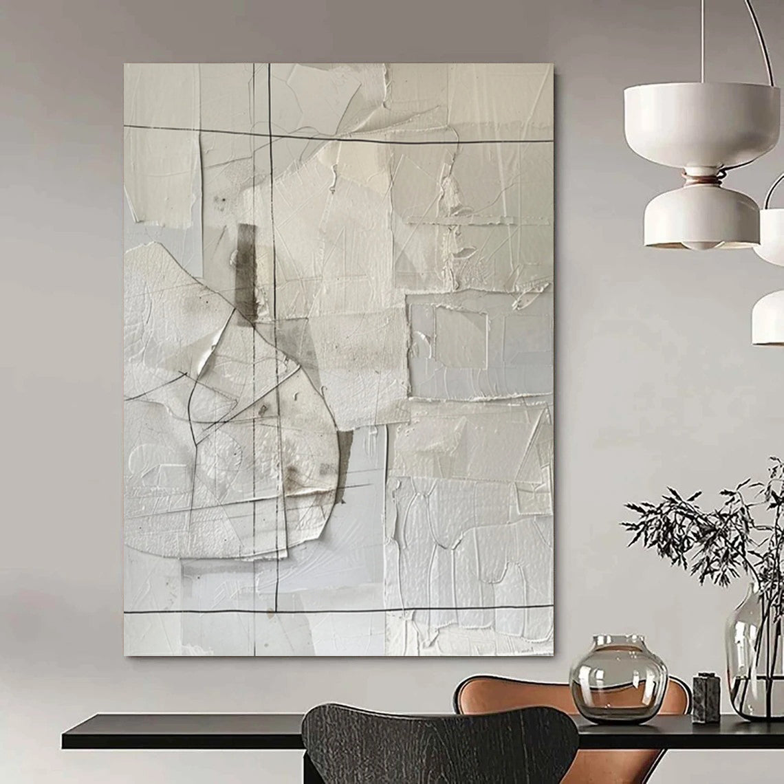 Immense - Scale Hand - Painted Custom Abstract Creation for Bedroom and Bar DTP017