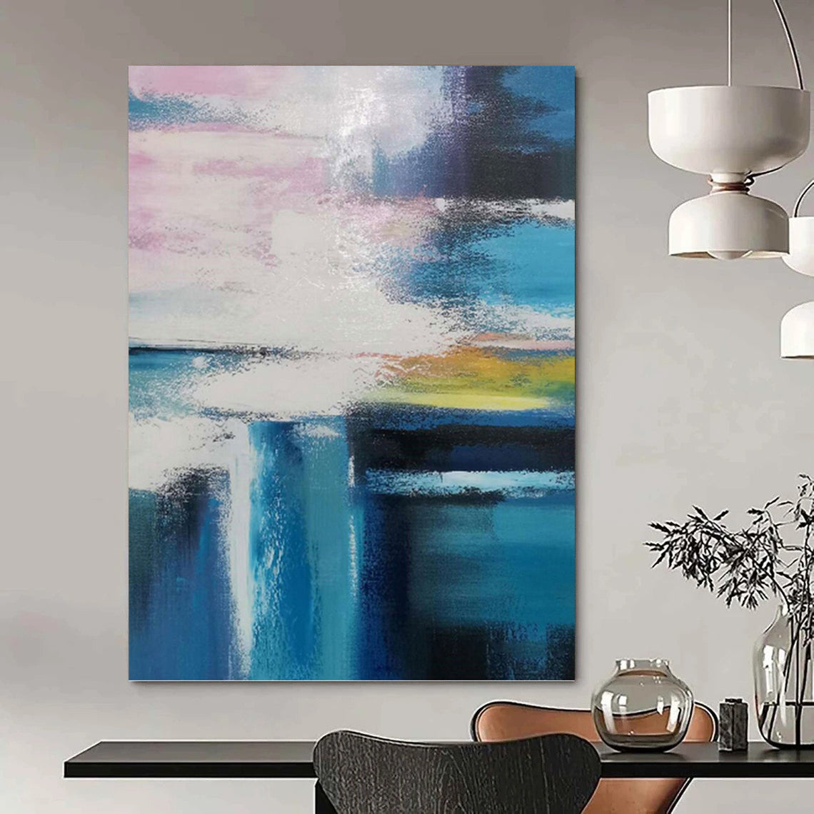 Colossal Hand - Painted Textured Abstract Art for Shopping Mall & Department Store DKH1232